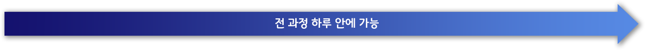 전 과정 하루 안에 가능